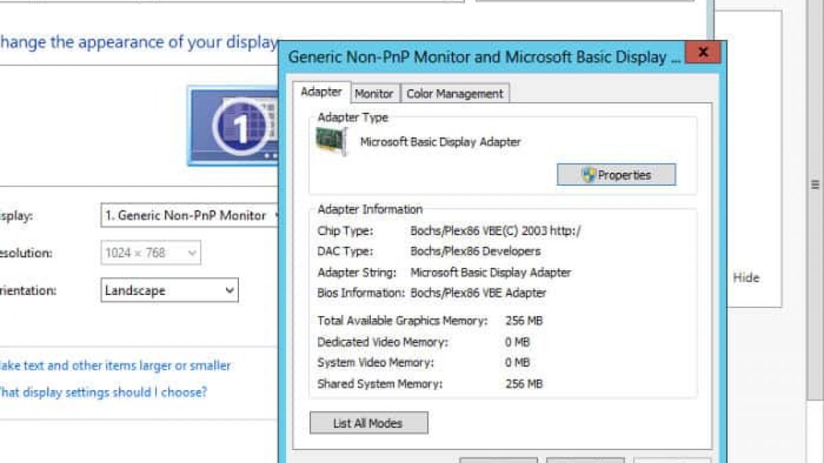 microsoft display adapter driver windows 10