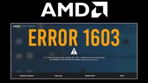 How To Fix AMD Error 1603 Issue Quick and Easy Way
