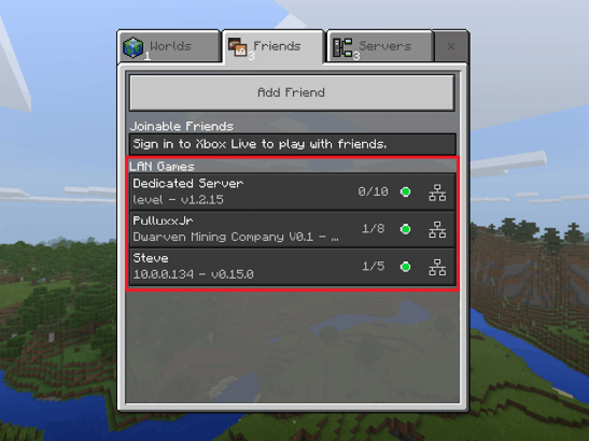 How to play minecraft lan without xbox live 