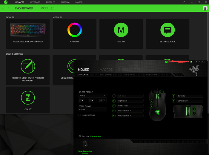 razer synapse 2 supported devices