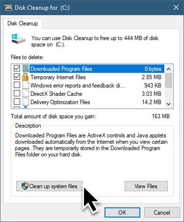 Delete Windows.old using Disk Cleanup Tool