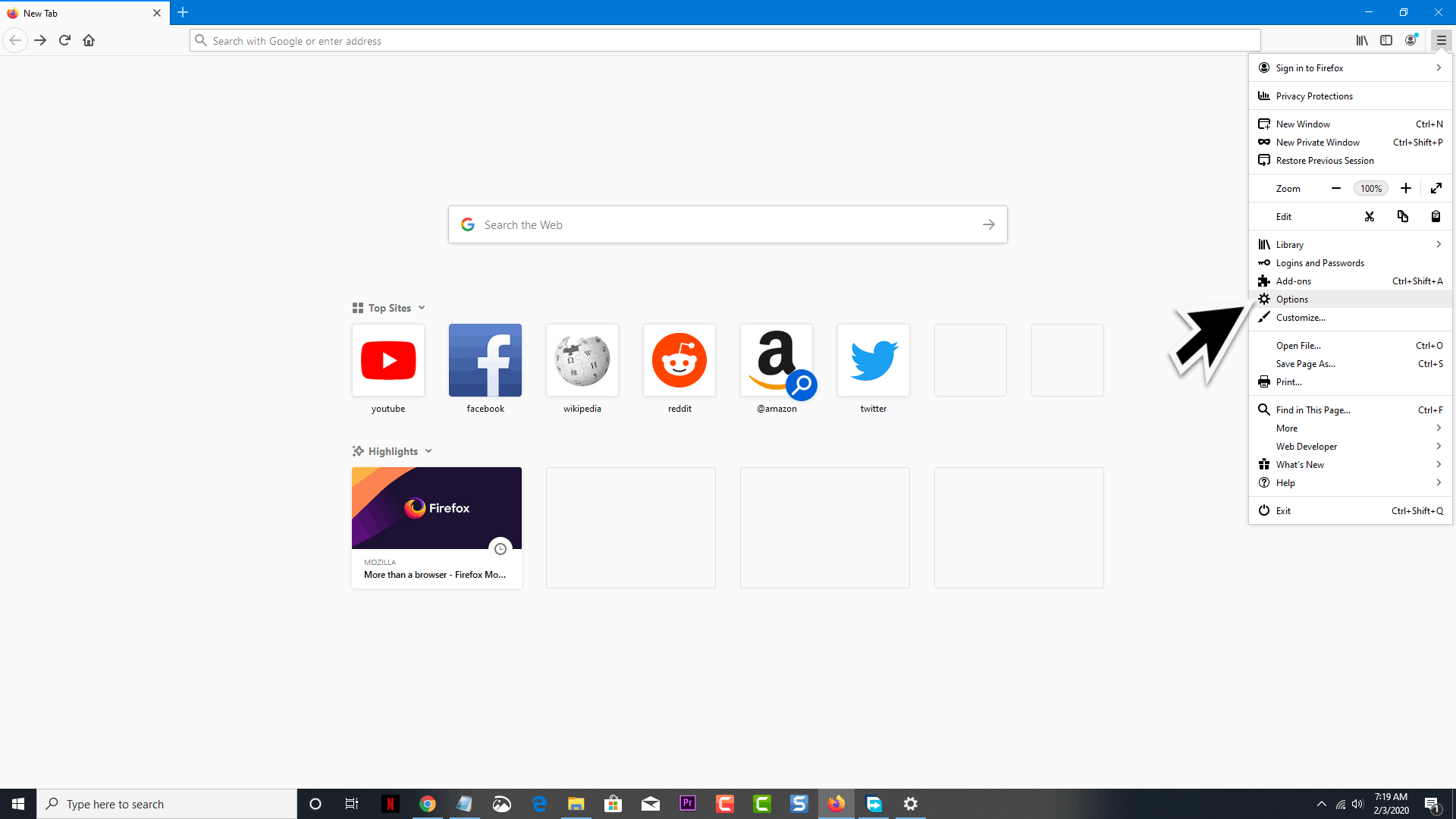 Change Search Engine in Firefox