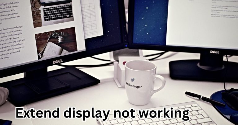 Extend display not working