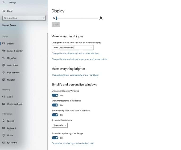 How To Disable Animations In Windows 10