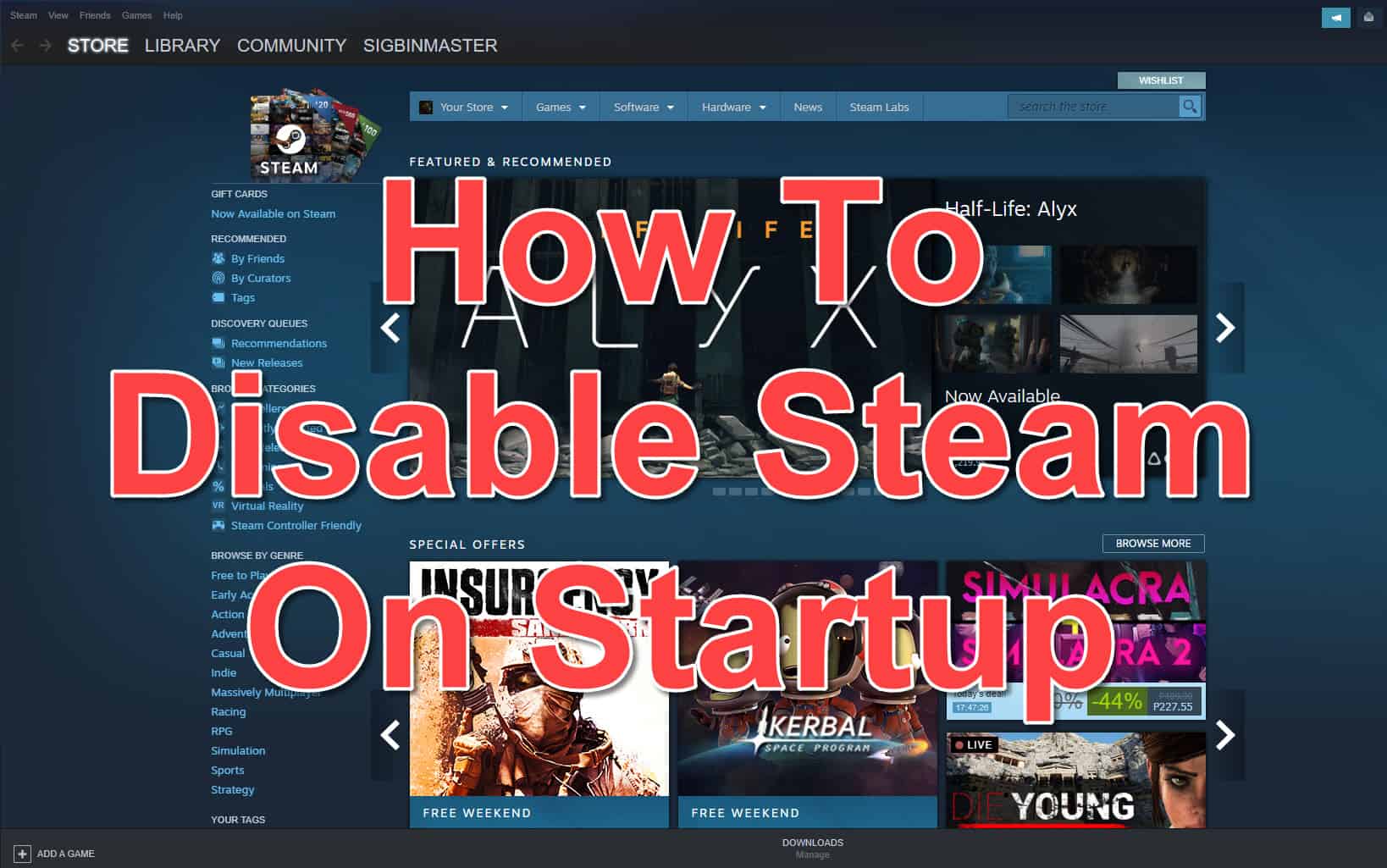 How To Disable Steam On Startup - EasyPCMod
