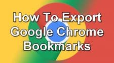 How To Export Google Chrome Bookmarks
