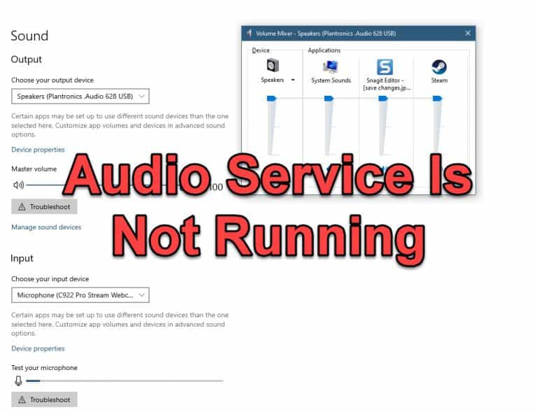 How To Fix The Audio Service Is Not Running On Windows 10