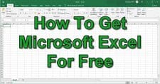 How To Get Microsoft Excel For Free