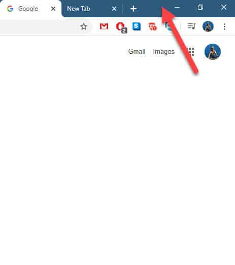 right click on chrome