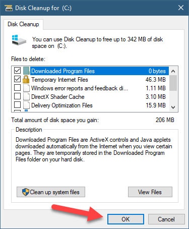 how to delete junk files windows 10