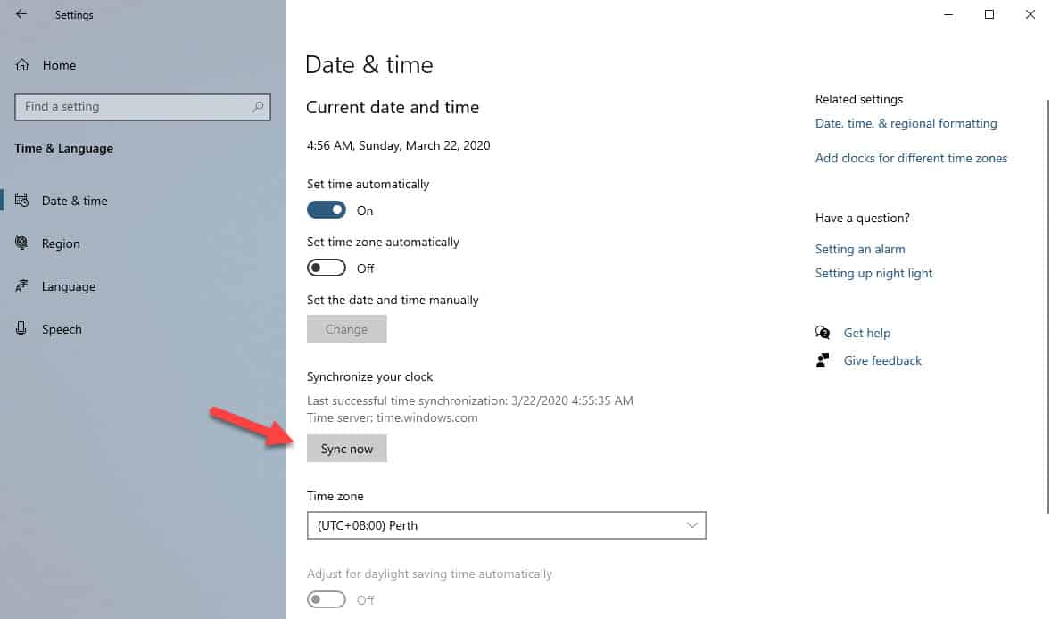Windows 10 always showing wrong time