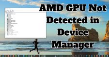 AMD GPU Not Detected in Device Manager
