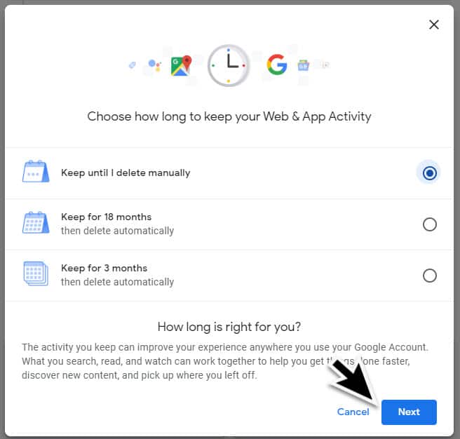 Delete Google Web Activity