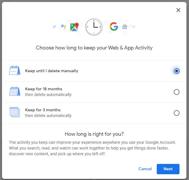 Delete Google Web Activity