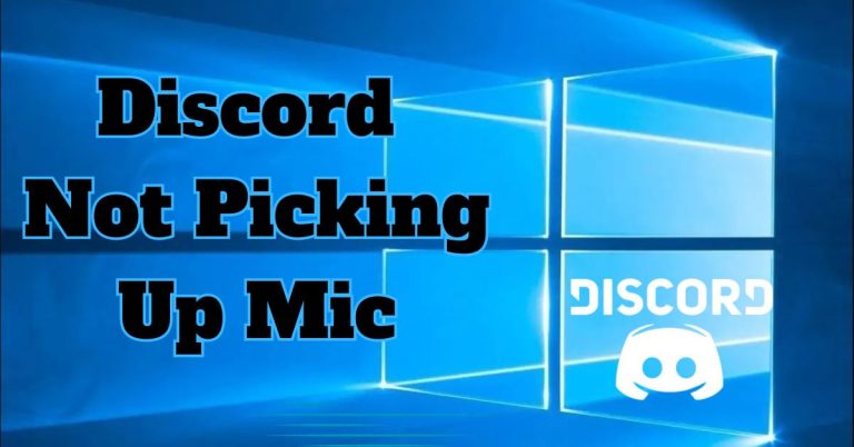 Discord Not Picking Up Mic