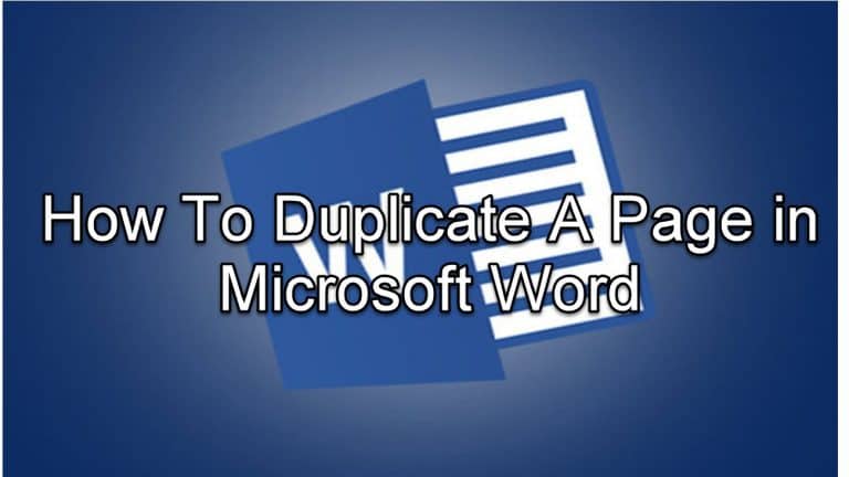 How To Duplicate A Page in Microsoft Word