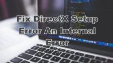 DirectX Setup Error