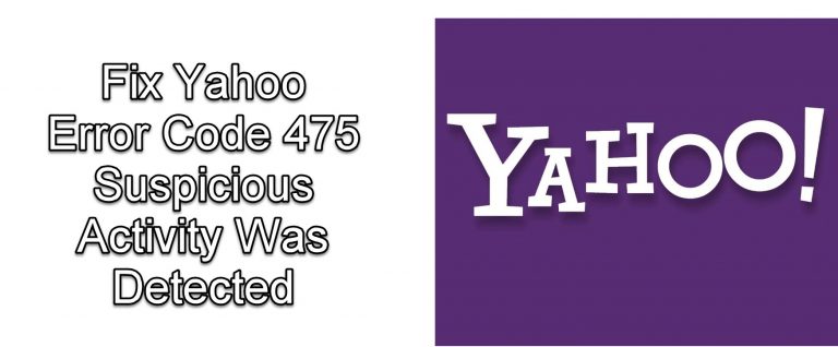 Fix Yahoo Error Code 475