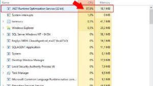 Fix Windows 10 High CPU Usage by .NET Runtime Optimization Service