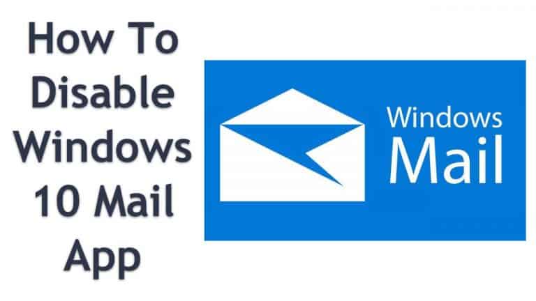 Disable the Mail app