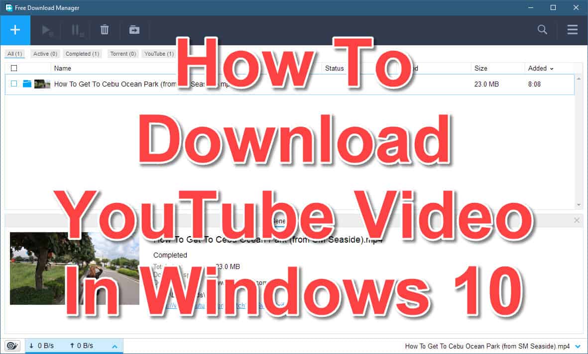 youtube video download for windows 10