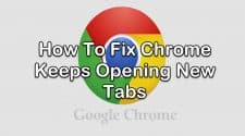 chrome opening new tab every click