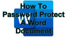 How To Password Protect A Word Document