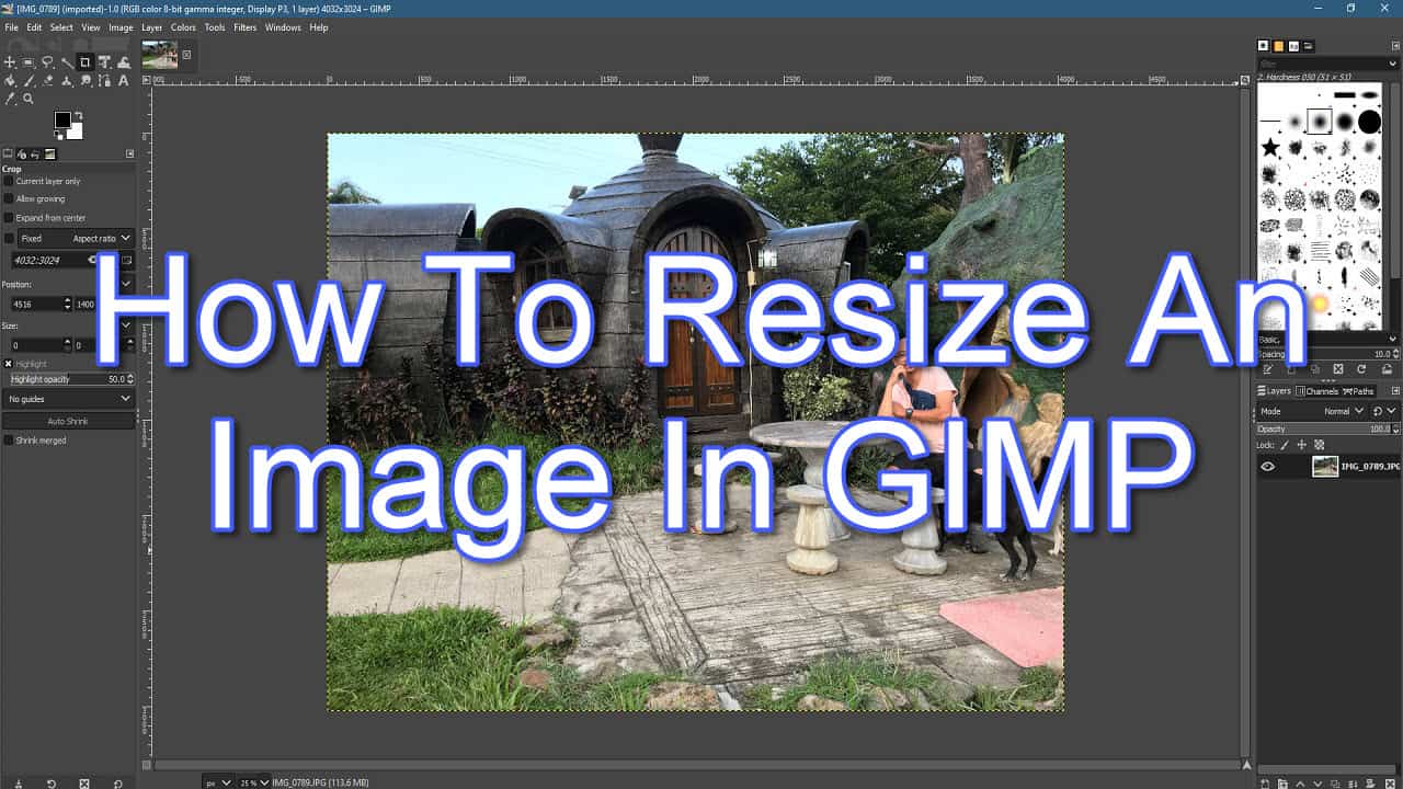 resize image in gimp resize image in gimp