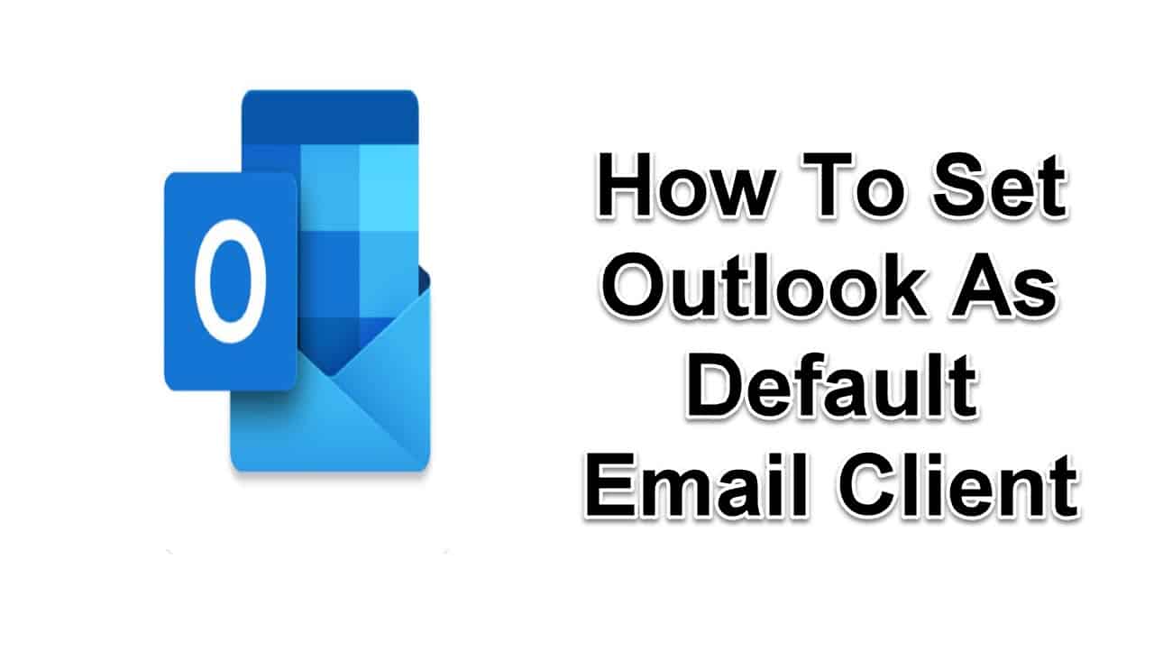 set default email client to outlook