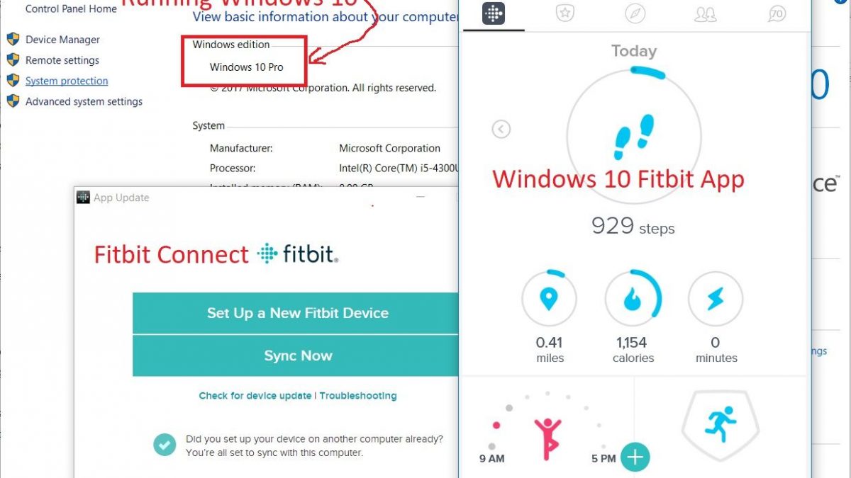 fitbit app for windows 10 desktop pc