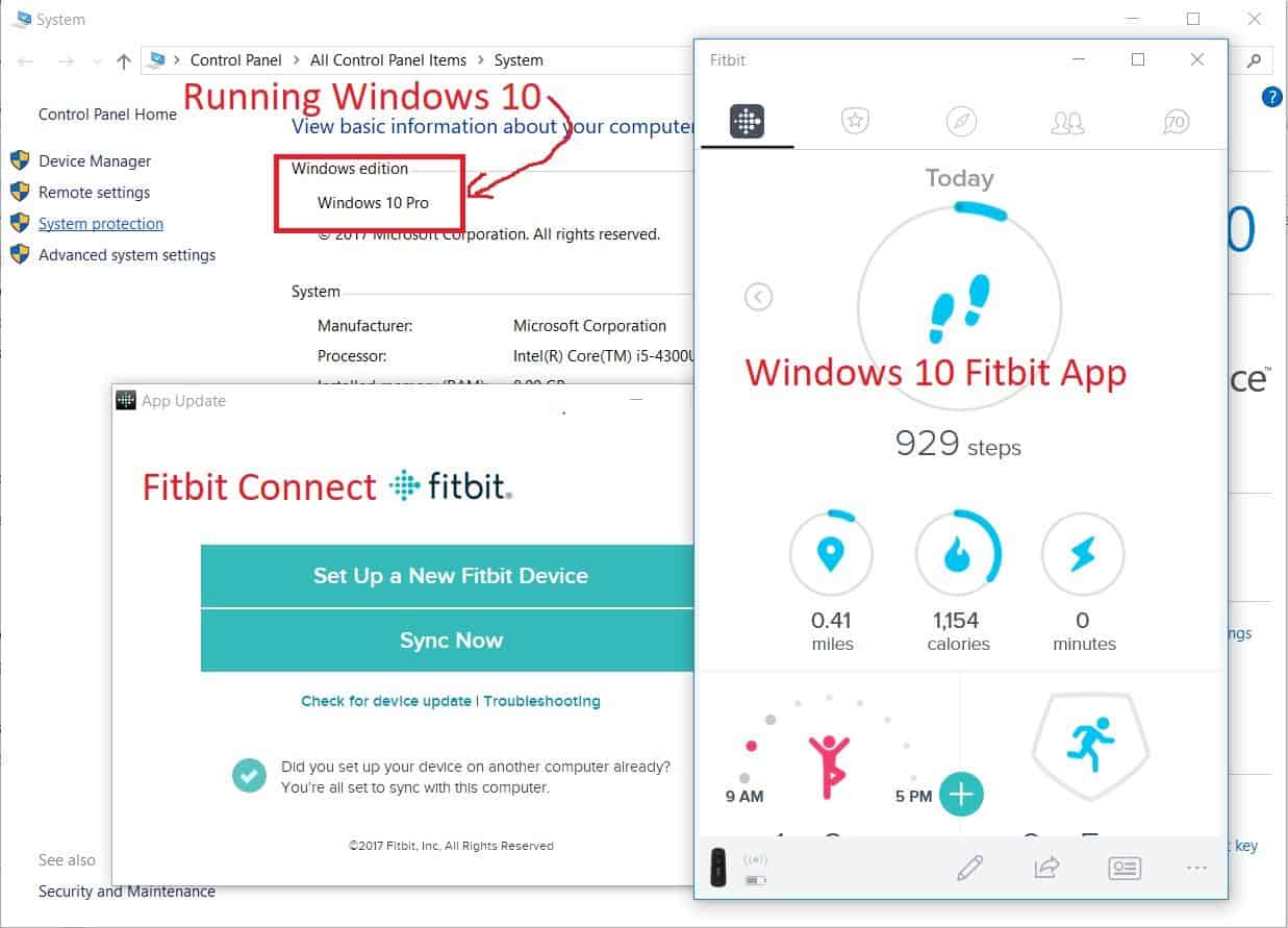 fitbit pc app windows 10