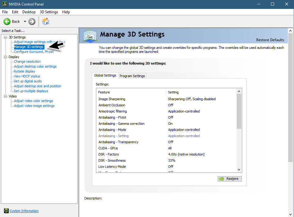 Framerate Limit In Nvidia Control Panel