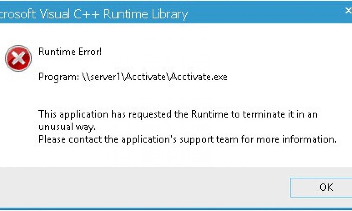 Fix The Microsoft Visual C Runtime Library Error In Windows 10 Issue