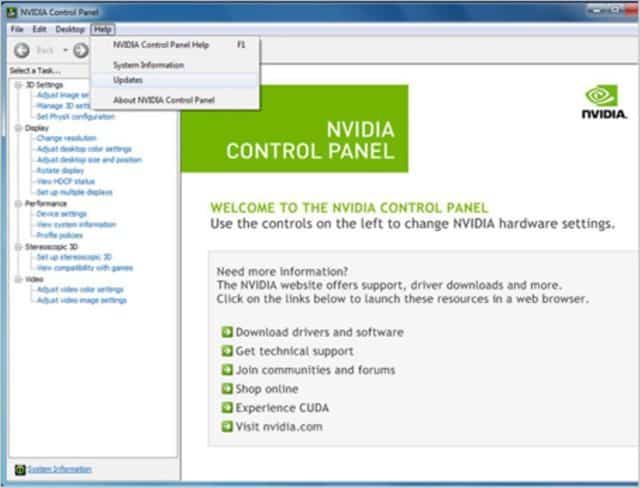 nivia control panel download