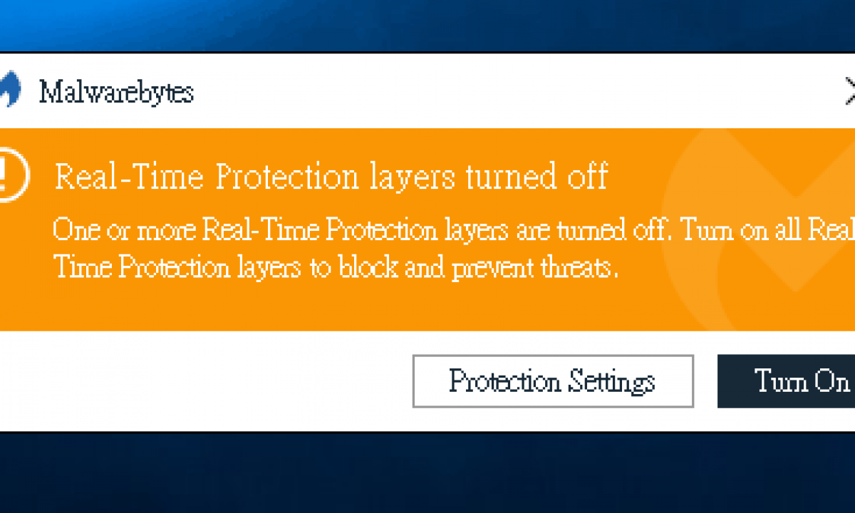 Real Time Protection Disabled