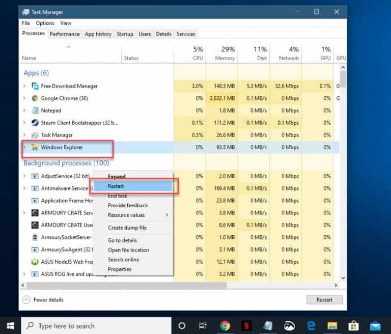 How to fix windows 10 taskbar frozen issue easypcmod