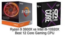 Ryzen 9 3900X vs Intel i9-10920X