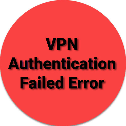 vpn gateway authentication error