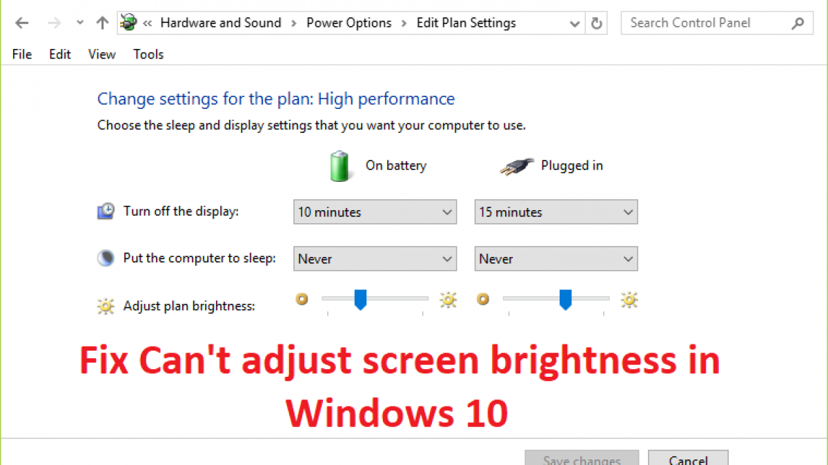 windows 10 update brightness
