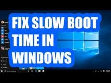 computer slow to boot