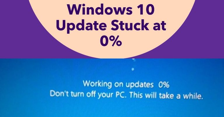 Windows 10 Update Stuck at 0%