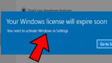 Windows License Will Expire Soon Error