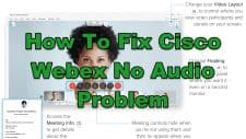 How To Fix Cisco Webex No Audio Problem