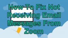 not receiving emails from zoom