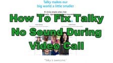 How To Fix Talky No Sound During Video Call