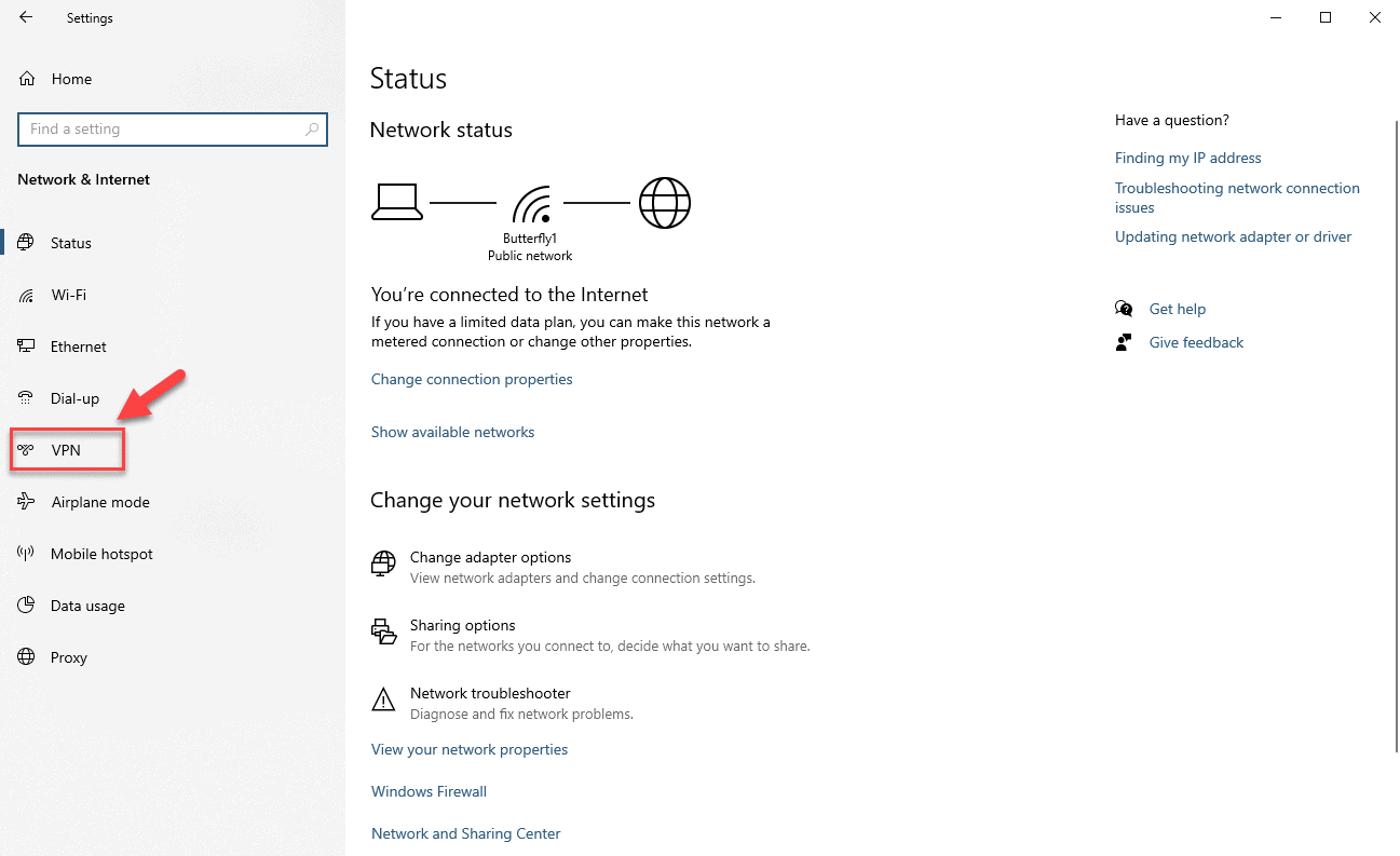 Windows 10 VPN