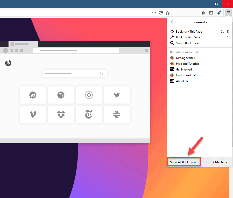 Importing Google Chrome bookmarks to Mozilla Firefox