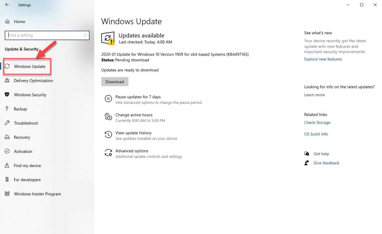 windows update