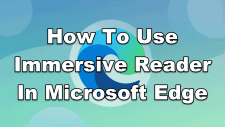 How To Use Immersive Reader In Microsoft Edge