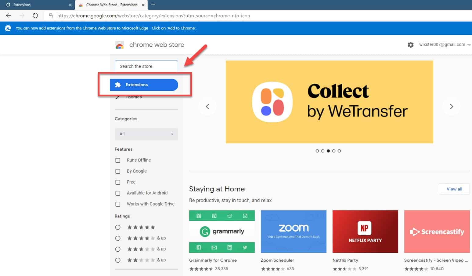 chrome web store extensions